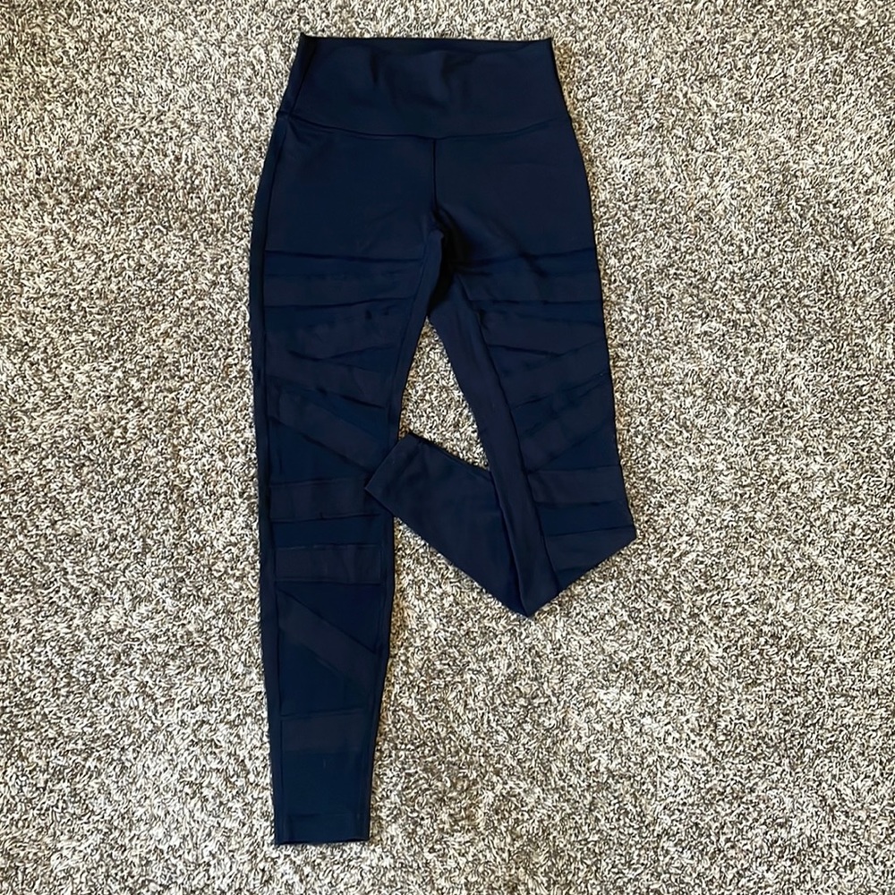 Lululemon wunder under, (hi-rise) Tech mesh black pants